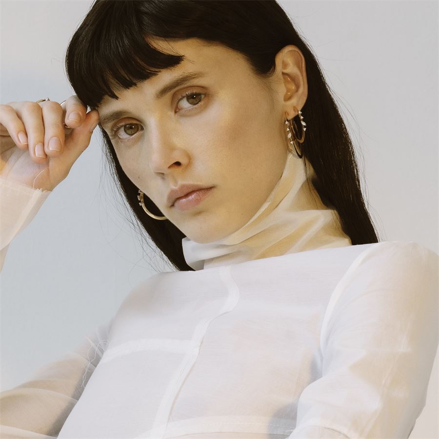Big Yellow 'Balance' hoop earrings BALANCE | OR CERCHIO BIGAU18G CT 0,32